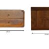 Floating Curved Bedside Table - Chestnut - Image 11
