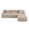 Cloud - Sectional Sofa Upholstered Couch Free Combined Sofa - Light Coffee - Image 11