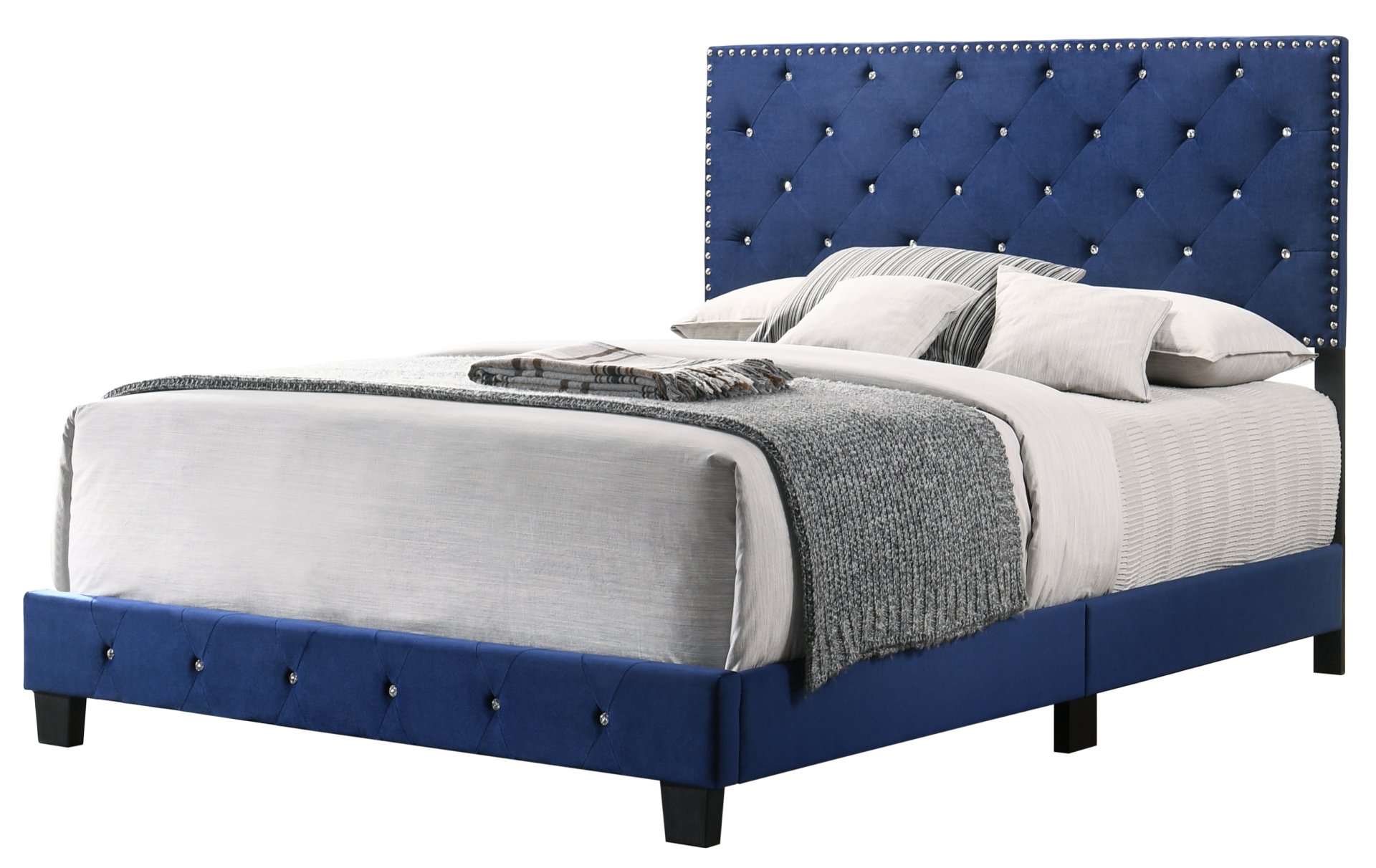 Suffolk - Full Bed - Navy Blue - Image 2