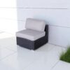 Minnesota - Armless Patio Chairs (Set of 2) - Gray - Image 5