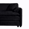 Oversized Recliner Chair With Movable Ottoman, Soft Chenille Upholstered Indoor Lounge Chair - Black - Image 17