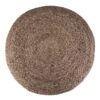 Lydia - Round Pouf - Navy / Natural - Image 3