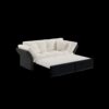 Queen Pull Out Sofa Bed, 3 In 1 Convertible Sleeper Tufted Sofa With 2 Soft Pillows - Beige - Image 13