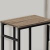 Accent Table, C - Shaped, Stylish - Taupe - Image 8