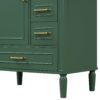 30" Bathroom Vanity Set With Soft Close Doors And Handles - Green - Image 22