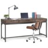Banting - Mid Century Wide Desk - Walnut Brown - Image 8