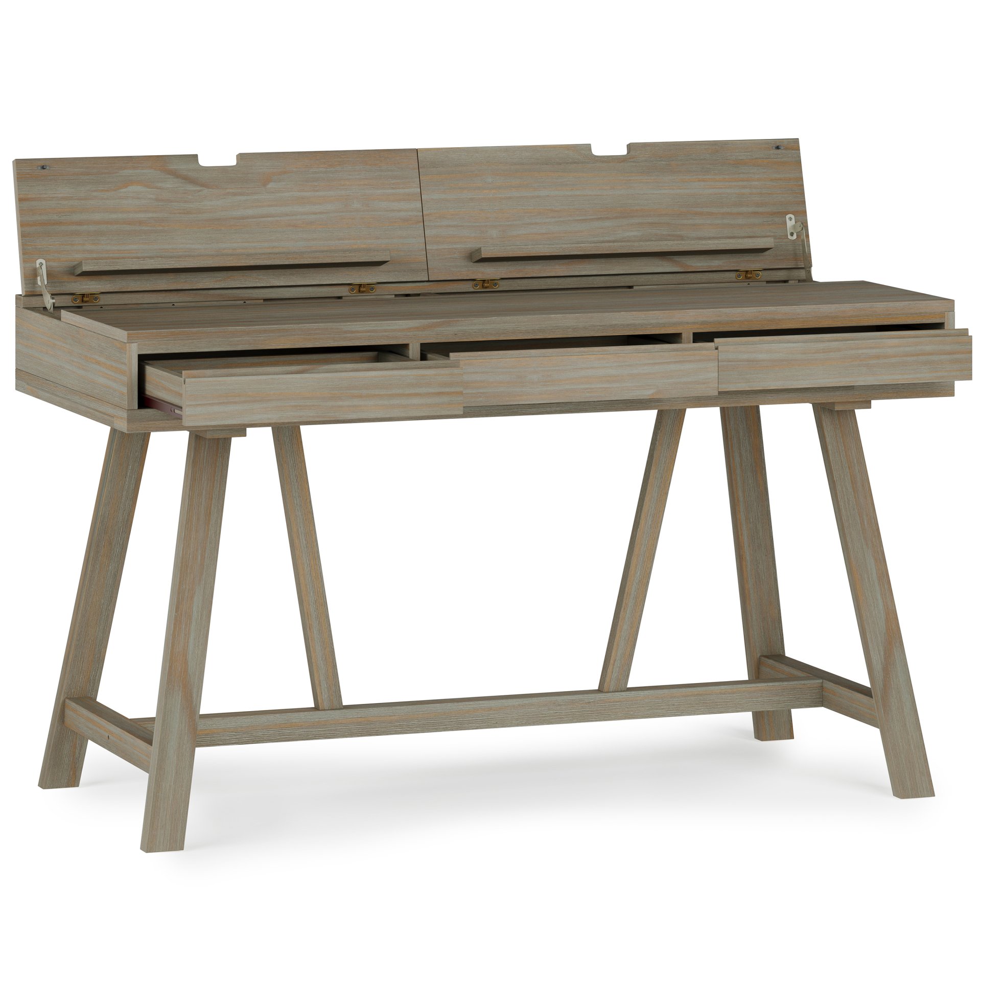 Bowman - Flip Up Desk - Distressed Gray - Image 11