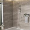 Multi Function Dual Shower Head System With 4.7" Rain Showerhead And Adjustable Slide Bar In - Brushed Nickel - Image 4