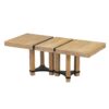 Topmax - 7 Piece Rustic Extendable Dining Table Set With Removable Leaf, 2 Arm Chairs And 4 Armless Chairs - Natural - Image 9