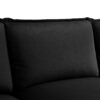 Modern U-Shaped Sectional Sofa With Waist Pillows, 6 Seat Upholstered Symmetrical Sofa Furniture, Sleeper Sofa Couch With Chaise Lounge - Black - Image 5