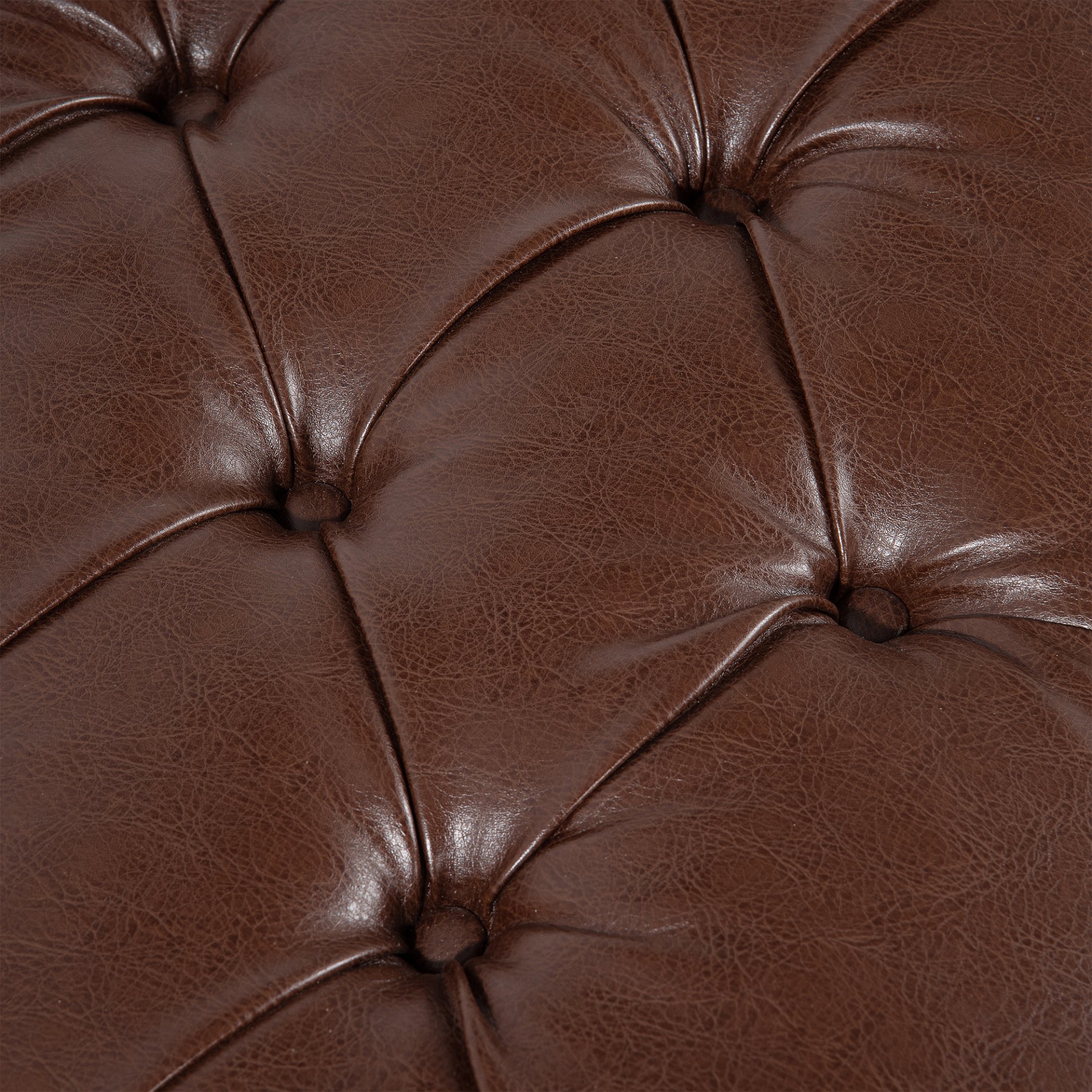 Bedroom End Of Bed Bench Tufted Upholstered End Of Bed Bench End Of Bed Entrance Shoe Bench, 60" With Nailhead Trim And Shelf Bedroom Upholstered Leather Bench Living Room Shoe Rack Footstool - Dark Brown - Image 13