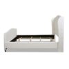Carmen - King Upholstered Wingback Panel Bed Frame - Antique White - Image 3