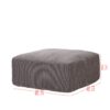 Modular Sectional Sofa With USB Charger And Petal Armrest - Gray - Image 4