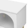 Retro TV Stand, Entertainment Center Media Console Cabinet With 6 Metal Legs, 2 Cabinets, 4 Drawers And Anti-Tip Device For Living Room, Up To 85" - White - Image 15