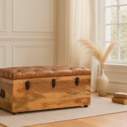 Buffalo - Hide Storage Trunk - Oak