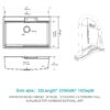 Drop In Waterfall Kitchen Sink With Pull Out Faucet - White - Image 3