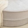 Modern Oversized Round Barrel Accent Chair With Ottoman - Velvet Upholstered Lounge Armchair With 5 Pillows For Living Room Or Bedroom - Gray - Image 16