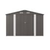 Large Metal Garden Shed With Double Door And Windows Waterproof Tool Shed - Gray - Image 12