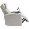270 Degree Power Swivel Recliner, Home Theater Seating With LED Light Strip, Cup Holder, 360 Degree Swivel Tray Table, And Cell Phone Holder Chair - Gray - Image 13
