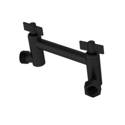 Sleek Design 4" Shower Arm Extension - Black