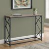 Accent Console Table For Entryway, Contemporary - Taupe - Image 10
