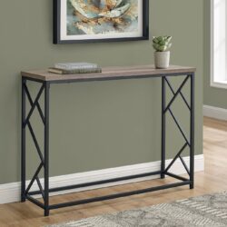 Accent Console Table For Entryway, Contemporary - Taupe