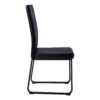 Dining Chair Side Upholstered, For Dining Room (Set of 2) - Black - Image 11