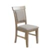Dining Side Chair With Cushioned Seats And Backs (Set of 2) - Cream / Gray - Image 8