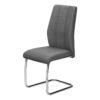 Dining Chair, Side Upholstered For Dining Room, Contemporary & Modern (Set of 2) - Gray - Image 4