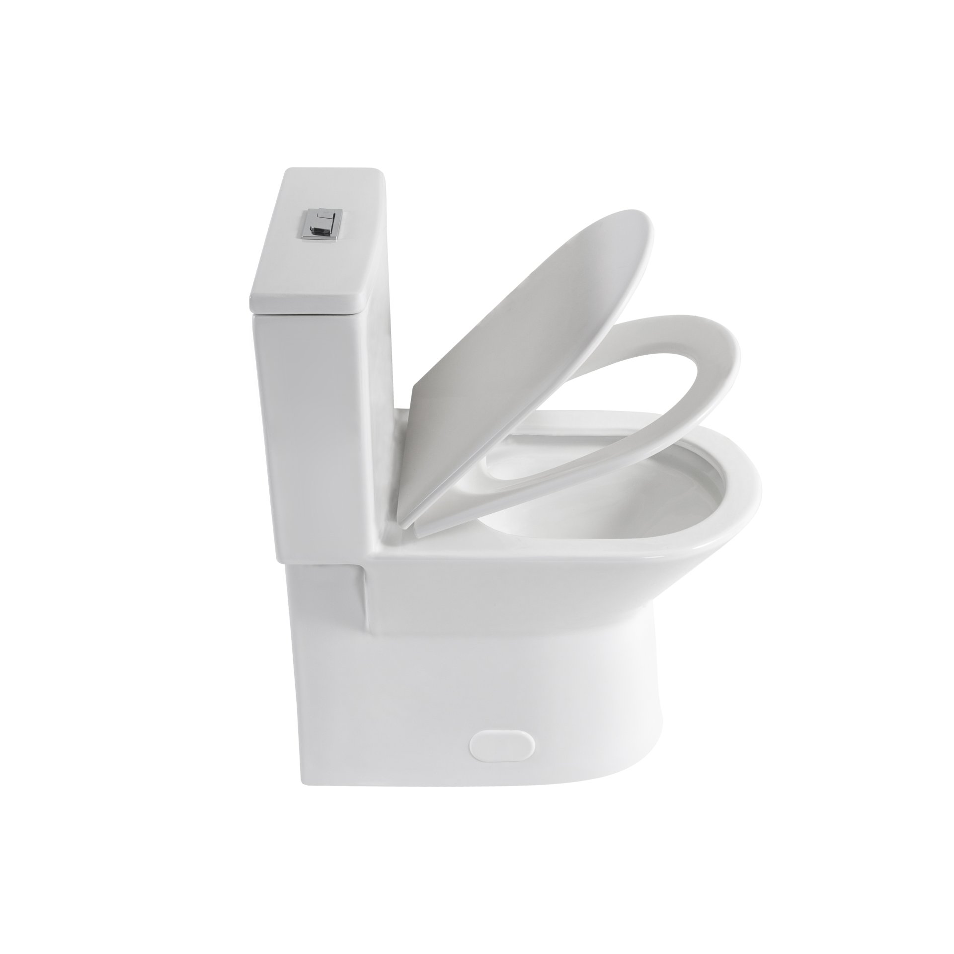 1 Piece Toilet With Dual Flush & Rimless Bowl - Glossy White - Image 16