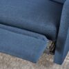 Alma - Contemporary Upholstered Loveseat Recliner - Navy Blue - Image 4