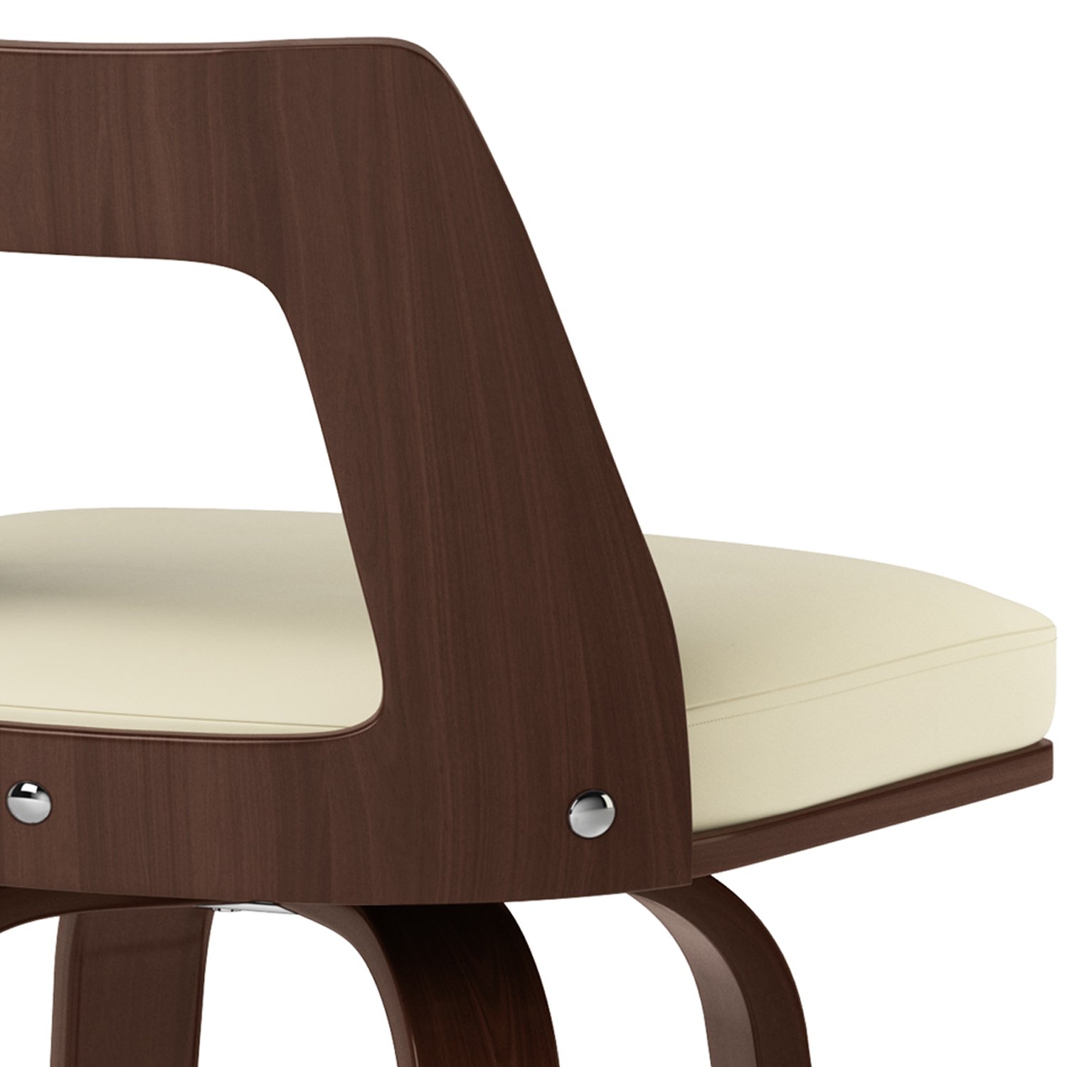 Ellison - Bentwood Swivel Bar Stool (Set of 2) - Cream - Image 5