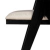 Chandigarh - Farmhouse Style Cane Upholstered Dining Chairs (Set of 2) - Black / Natural - Image 14