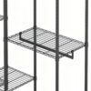 Heavy Duty Garment Rack With 8 Adjustable Wire Shelves And 5 Clothes Rails, Freestanding Closet Organizer Metal - Black - Image 12