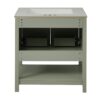 Bathroom Vanity With Sink And Versatile Storage - Green - Image 13
