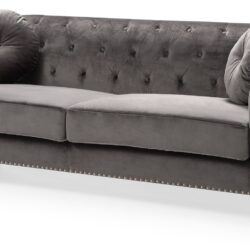 Elegant Contemporary Sofa - Dark Gray
