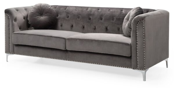 Elegant Contemporary Sofa - Dark Gray
