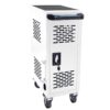 16 Bay Mobile School Charging Cart Station For Chromebook, Tablet And Laptop Computer With Power Strip Included - White - Image 6