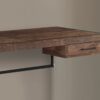 Computer Desk For Home Office, Laptop, Storage Drawers, Modern - Brown - Image 2