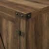 Farmhouse Barn Door TV Stand For TVs Up To 65" - Rustic Oak - Image 5