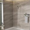 Multi Function Adjustable Hand Shower 8 Function Hand Shower Plastic With Wall Mount - Chrome - Image 4