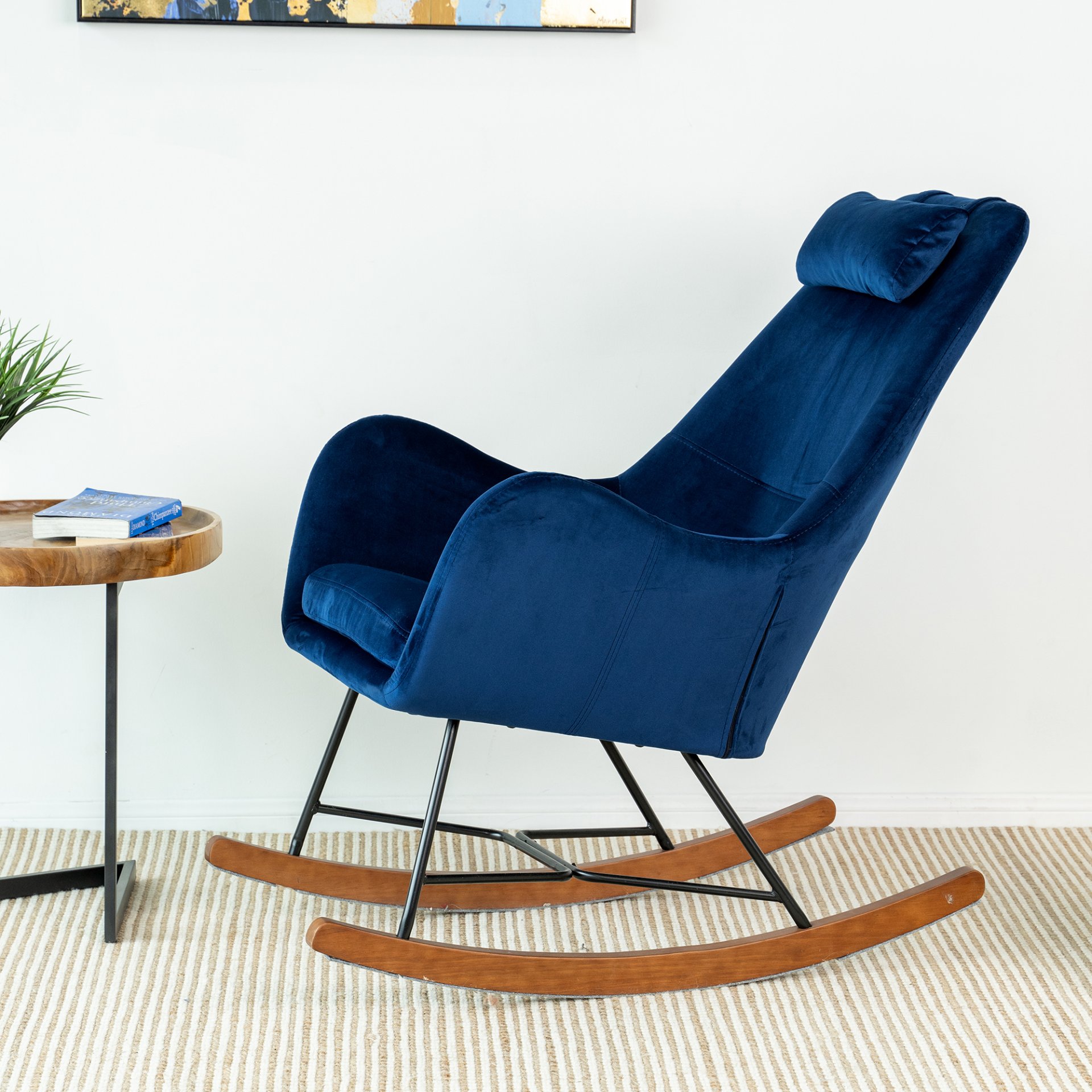 Chelsea - Rocking Chair - Blue - Image 3
