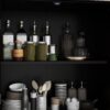 Buffet Cabinet With Double Glass Doors And Drawer, Storage Sideboard - Black - Image 22