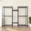 Heavy Duty Garment Rack With 8 Adjustable Wire Shelves And 5 Clothes Rails, Freestanding Closet Organizer Metal - Black - Image 11