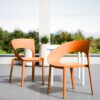 1 Piece Designed Single Chair, UV Resistant, Waterproof And Wear Resistant - Tropical Orange - Image 12