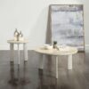 Ingram - Ceramic Top Coffee Table - Light Gray - Image 4