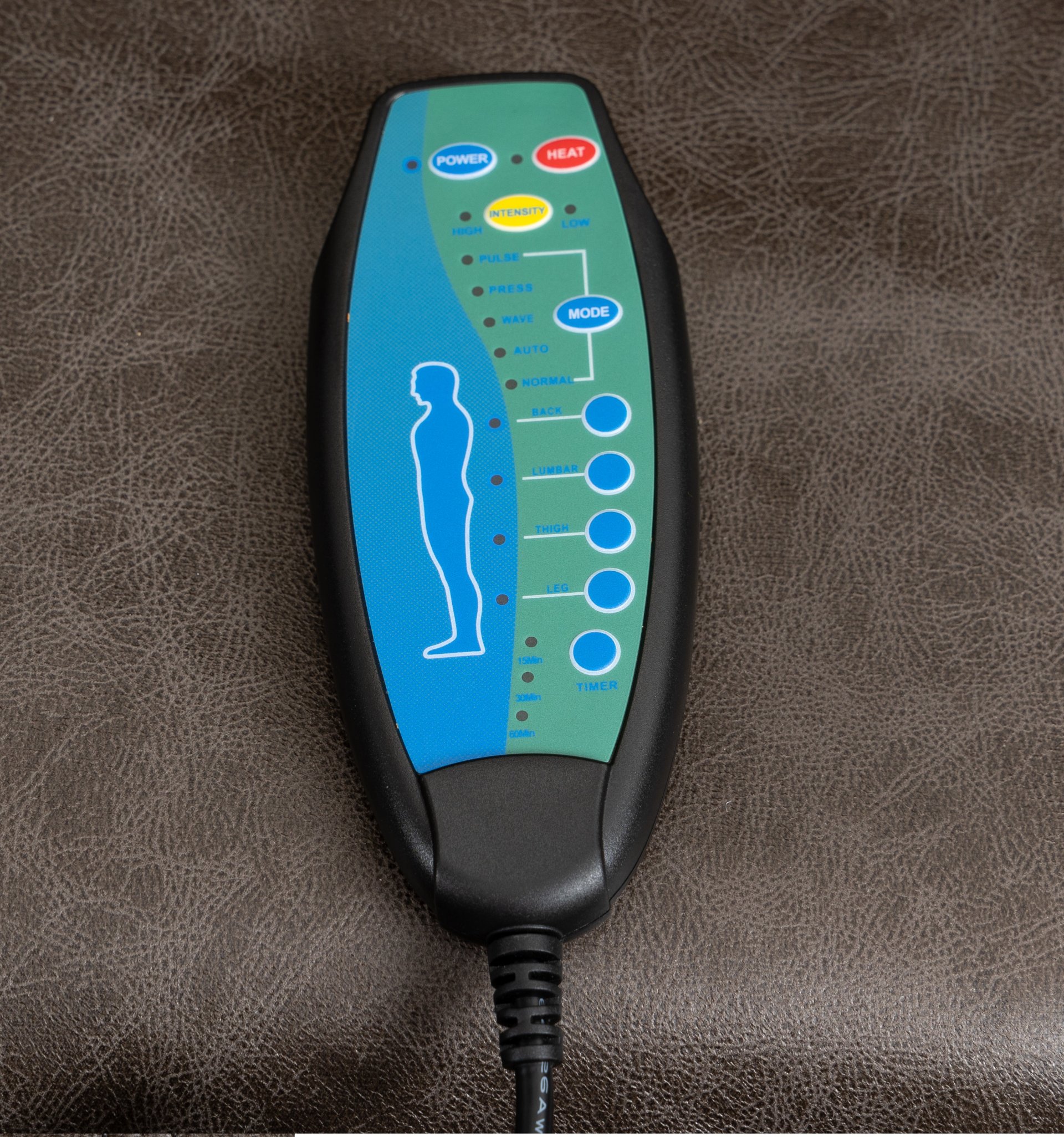 Electric Power Massage Recliner Chair - Dark Brown - Image 25