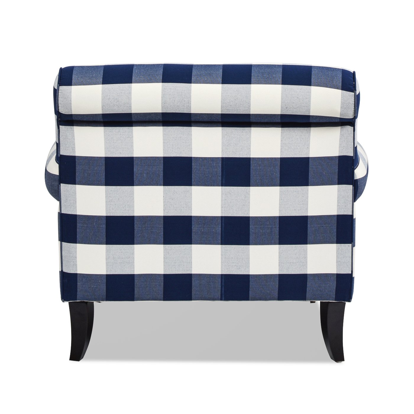 Alana Lawson - Accent Arm Chair Casters - Blue Lattice - Image 4