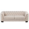 Upholstered 3 Piece Sofa Set With Legs - Beige - Image 22