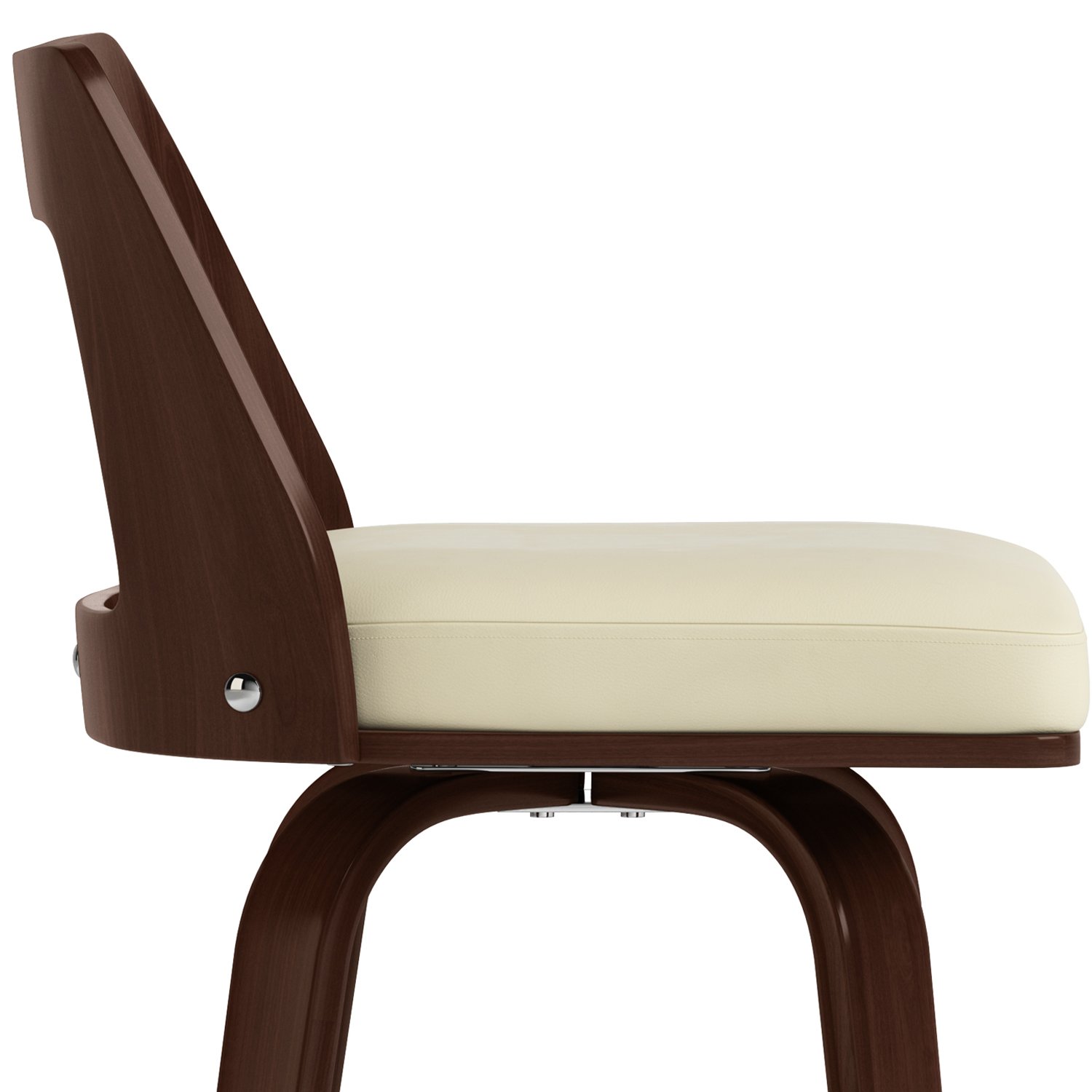 Ellison - Bentwood Swivel Bar Stool (Set of 2) - Cream - Image 8